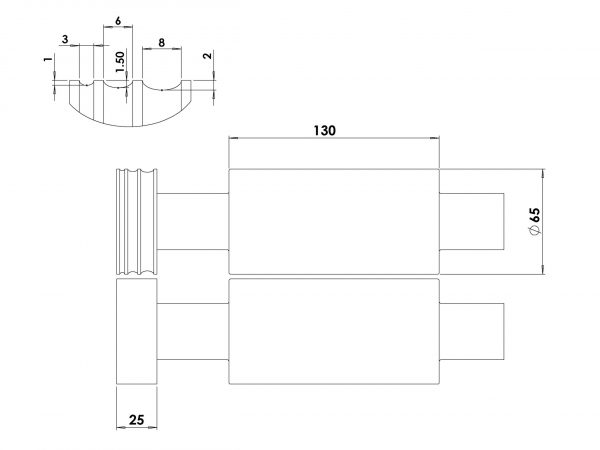 LAMINADOR DURSTON TUI F130 CHAPA+RULETAS 1/2 CAÑA 220V - Imagen 2